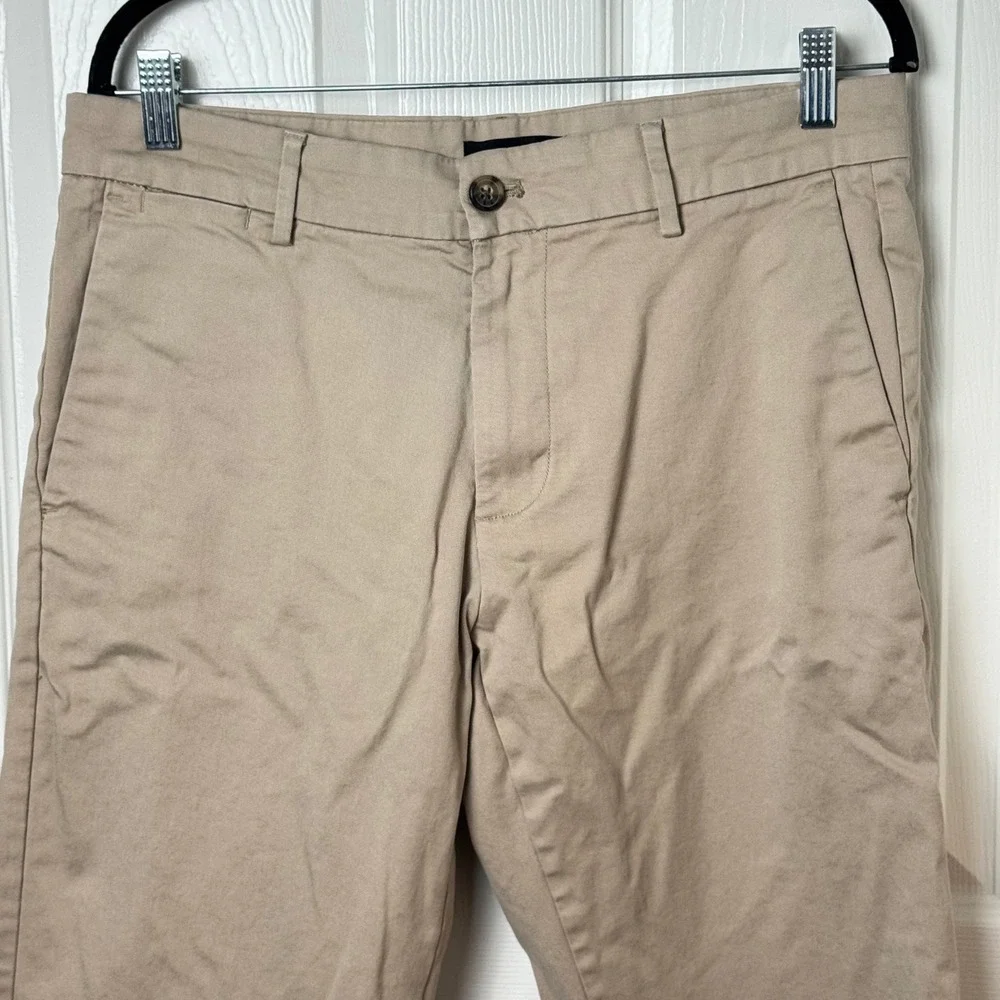 Banana Republic Chino Pants Mens 32x32 Tan Cotton Stretch Straight Leg Casual